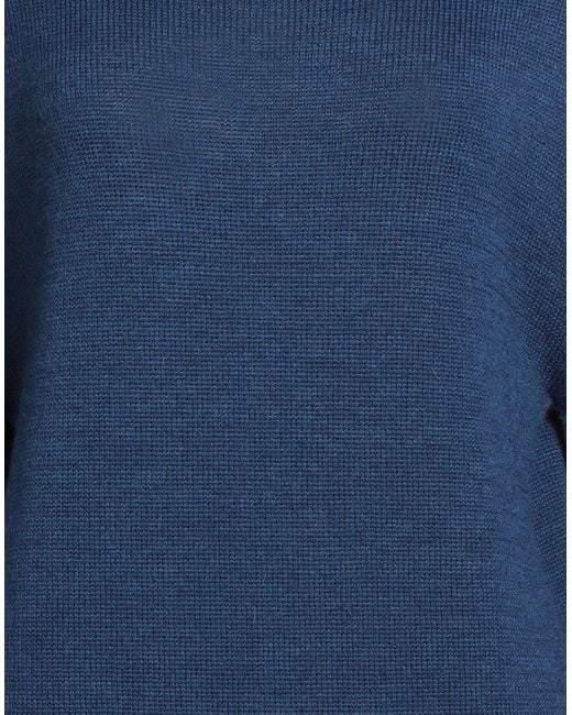 Aragona Blue Turtleneck Merino Wool