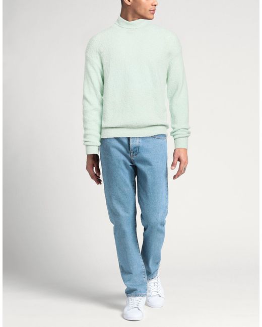 ATOMOFACTORY Blue Turtleneck Wool, Polyamide, Elastane for men