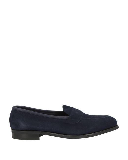 Edward Green Blue Loafers Leather for men