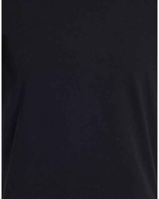 Alpha Studio Black T-Shirt Cotton, Elastane for men