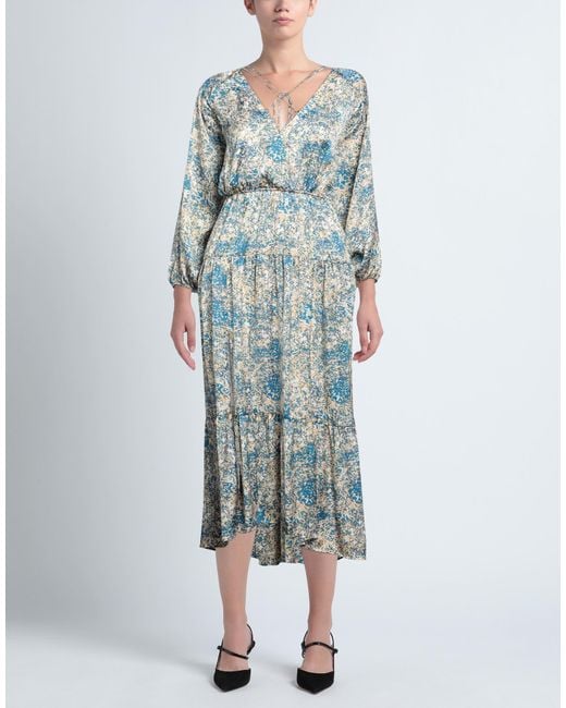 Maje Blue Midi Dress