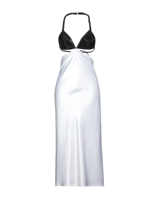 Vestido largo Dodo Bar Or de color White
