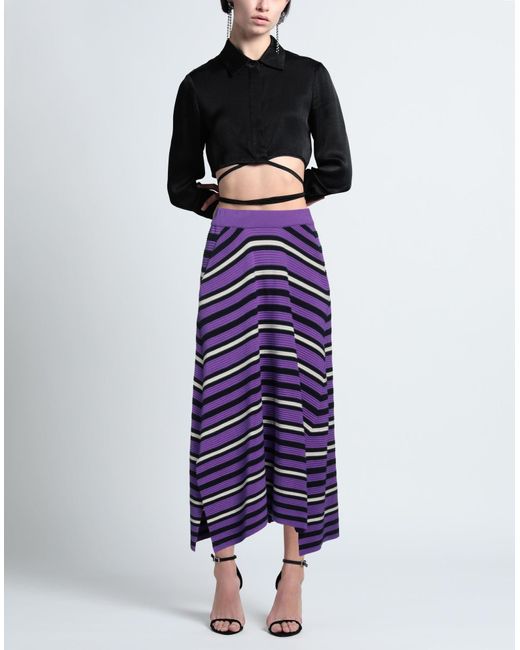 Christian Wijnants Purple Midi Skirt