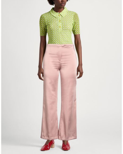 Maliparmi Pink Antique Rose Pants Polyester, Elastane