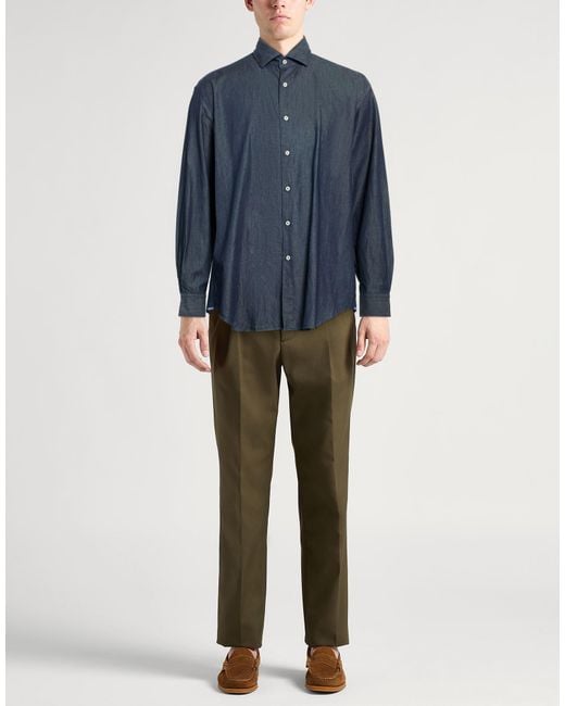 Xacus Blue Denim Shirt Cotton for men
