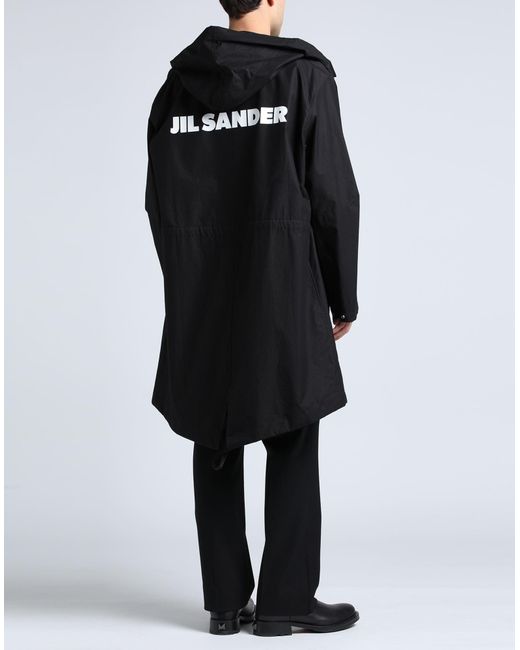 Jil Sander Black Overcoat & Trench Coat for men