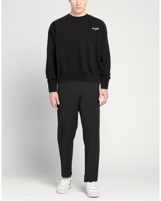 we11done Black Sweatshirt Cotton for men