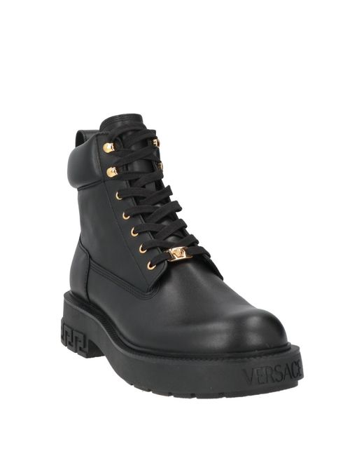Versace Black Ankle Boots for men