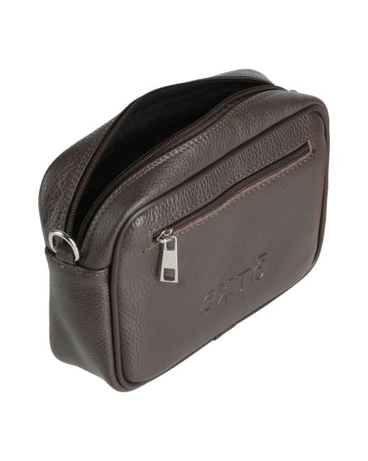 Exte Gray Cross-Body Bag Leather