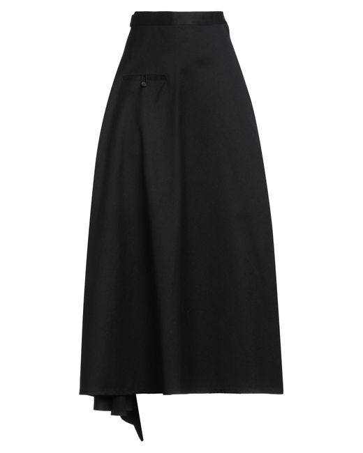 Yohji Yamamoto Black Midi-Rock