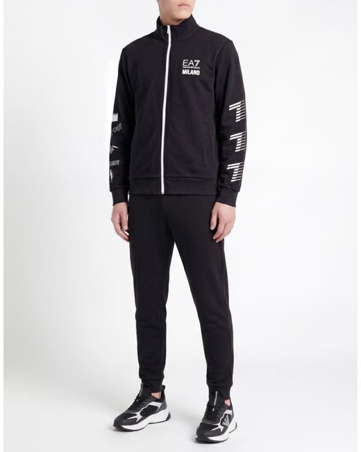 EA7 Black Sweatshirt for men
