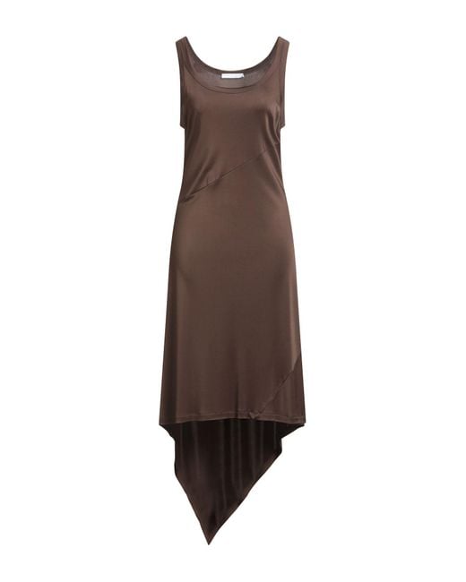 Vestido Midi Helmut Lang de color Brown