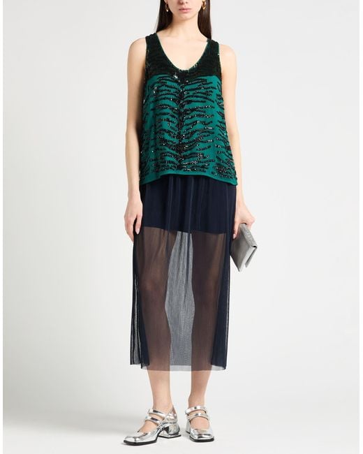 Pinko Green Top Viscose, Polyester