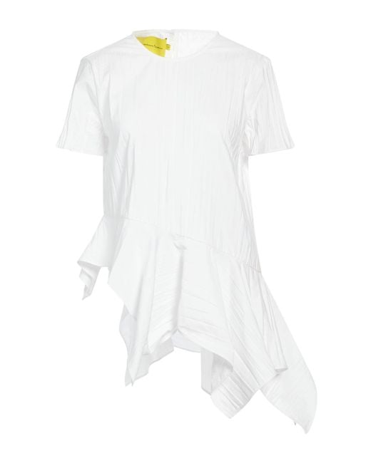 Marques'Almeida White Top Polyester, Viscose, Recycled Polyester