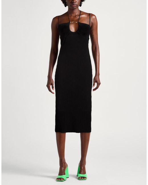Just Cavalli Black Midi Dress