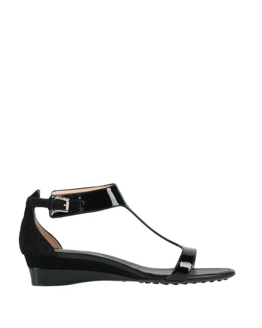 Tod's Black Sandals