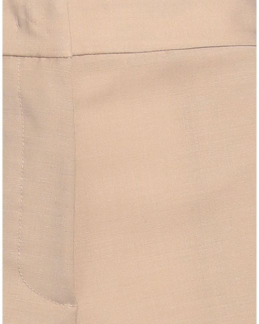 MEIMEIJ Natural Pants Polyester, Wool, Elastane, Acetate