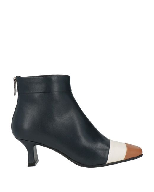 Luciano Barachini Black Midnight Ankle Boots Leather