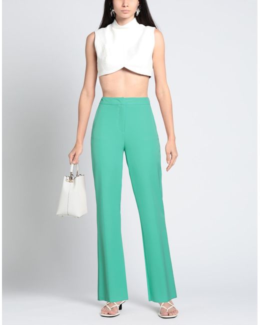 Camilla Green Pants Polyester, Elastane