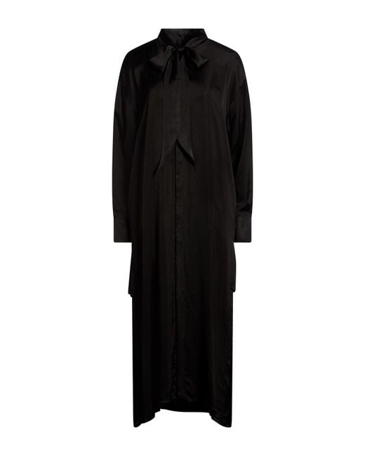 Uma Wang Black Maxi Dress Cupro
