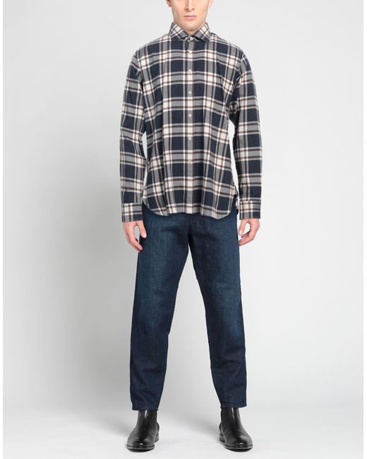Alessandro Gherardi Blue Shirt Cotton for men