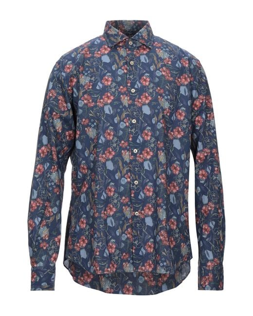 Xacus Blue Midnight Shirt Cotton for men
