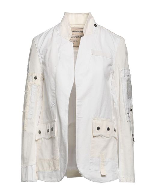 Zadig & Voltaire Suit Jacket in White | Lyst
