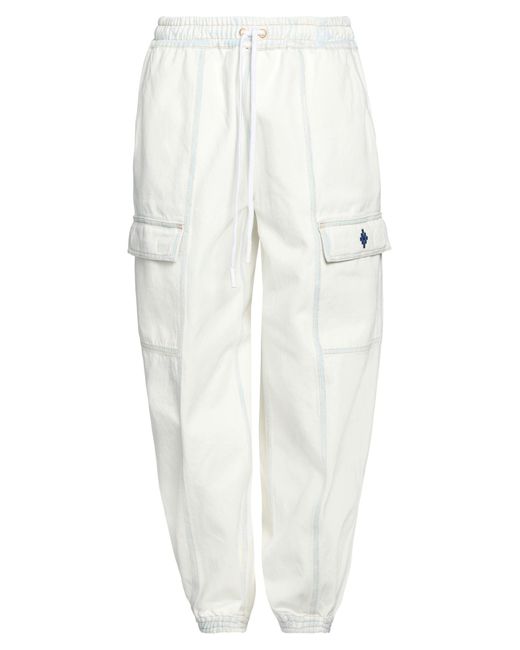 Pantaloni Jeans di Marcelo Burlon in White da Uomo