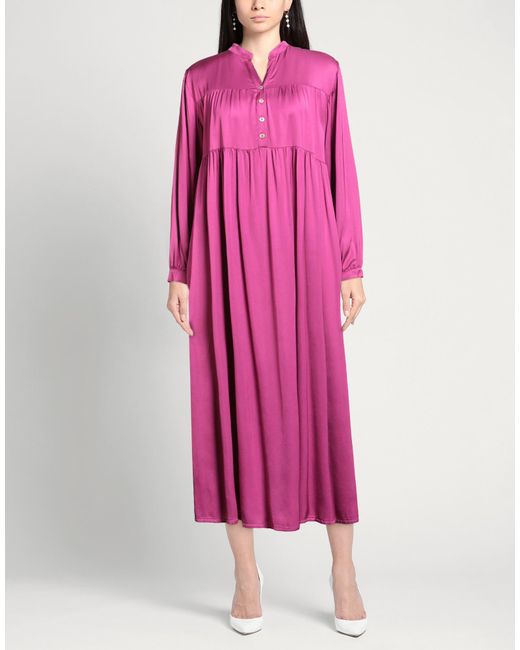 WU'SIDE Pink Midi Dresses
