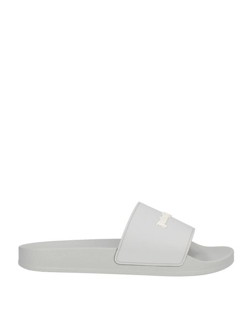 Palm Angels White Light Sandals Rubber for men