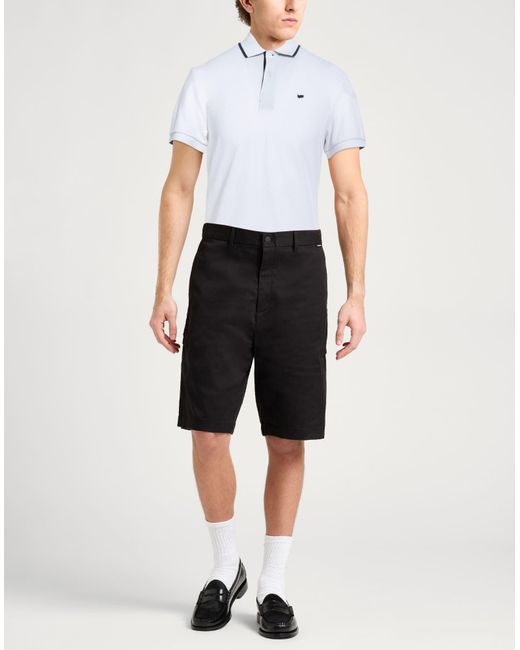 Gas White Polo Shirt Cotton, Elastane for men