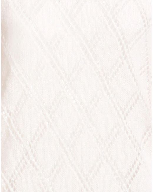 Peserico White Sweater Alpaca Wool, Polyamide, Merino Wool