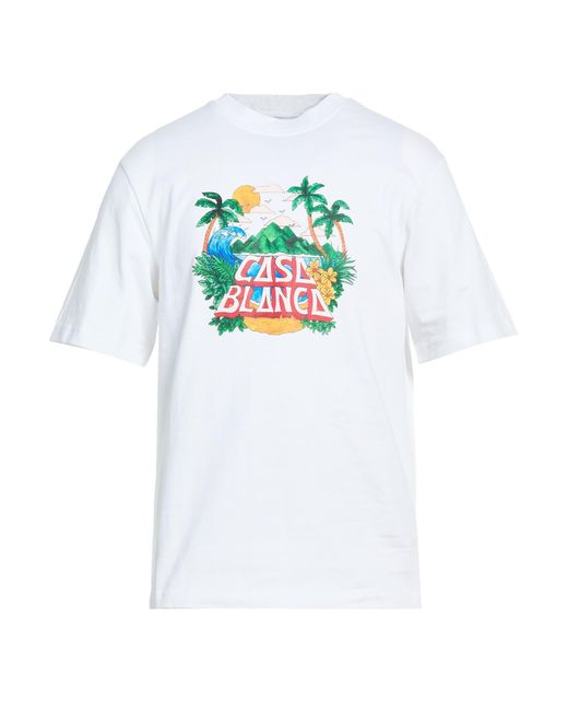 Casablanca White T-Shirt Organic Cotton for men