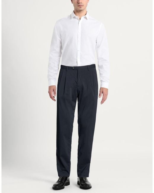 Drumohr Blue Midnight Pants Virgin Wool for men