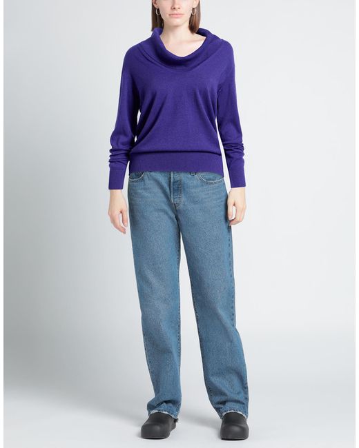 LEFT END Blue Turtlenecks