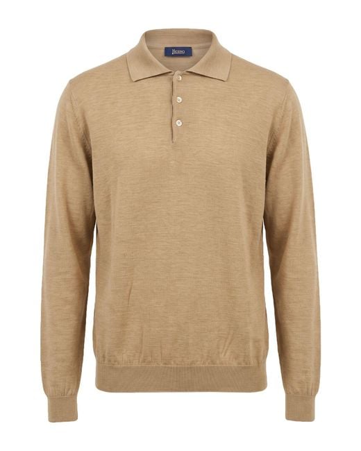 Herno Natural Sweater Virgin Wool, Silk for men