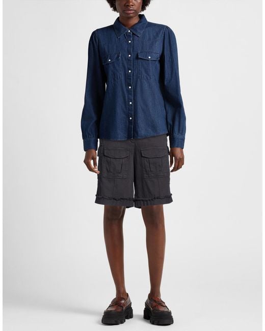8pm Blue Charcoal Shorts & Bermuda Shorts Cotton