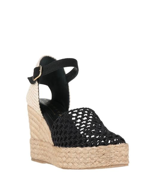 Palomitas By Paloma Barcelo' Black Espadrilles Textile Fibers