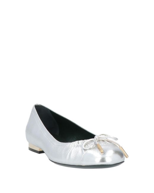 Mulberry White Ballet Flats