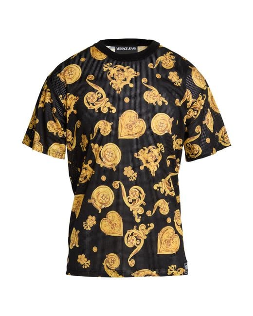 Versace Jeans Couture Black T-Shirt Polyester for men