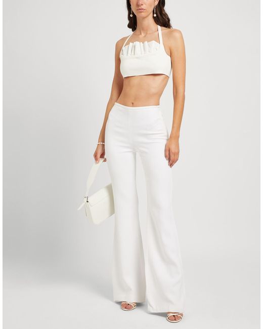 Jacquemus White Top Viscose, Polyester, Polyamide, Elastane, Cotton
