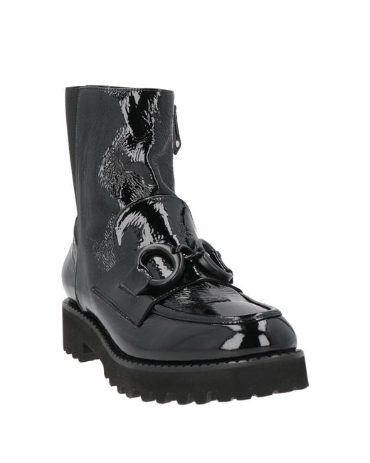 Bruglia Black Ankle Boots Leather