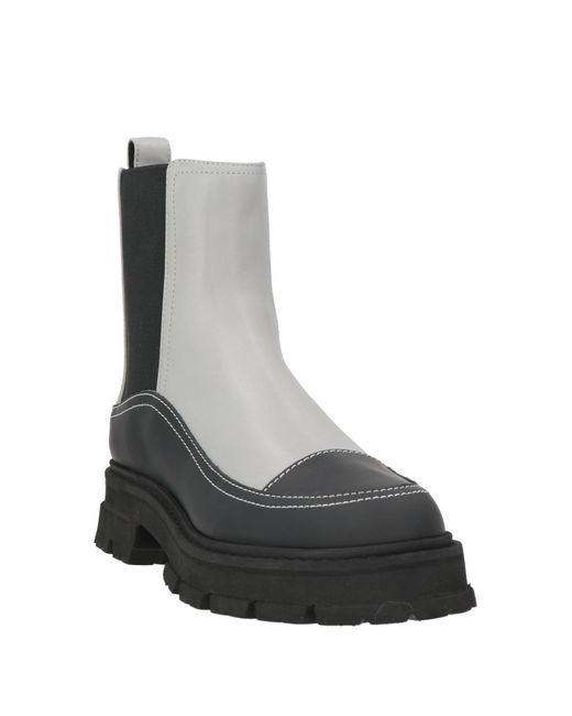 Emporio Armani Black Light Ankle Boots Cow Leather, Ovine Leather