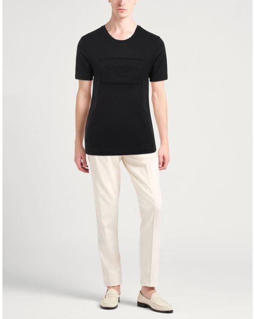 Dolce & Gabbana Black T-Shirt Cotton for men