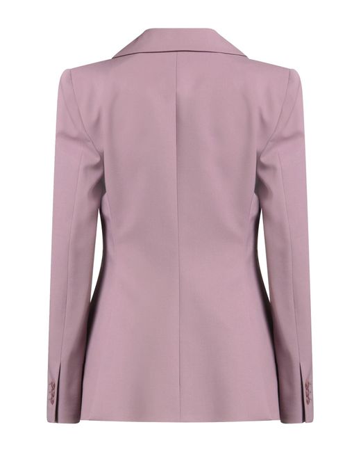Alberta Ferretti Purple Blazer Virgin Wool, Elastane