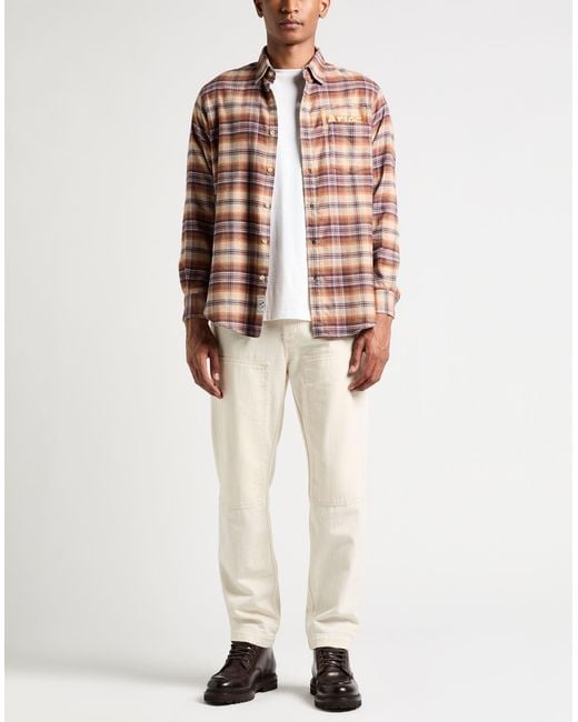 Aries Brown Shirt Cotton for men