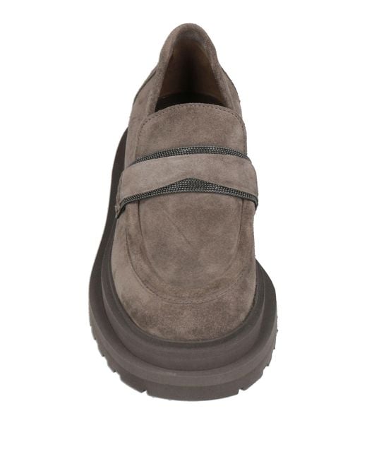 Brunello Cucinelli Gray Mokassin