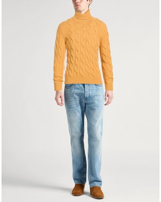 Col Roulé Moorer pour homme en coloris Orange