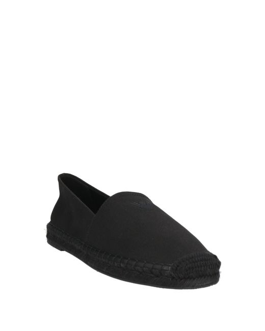 Emporio Armani Black Espadrilles for men