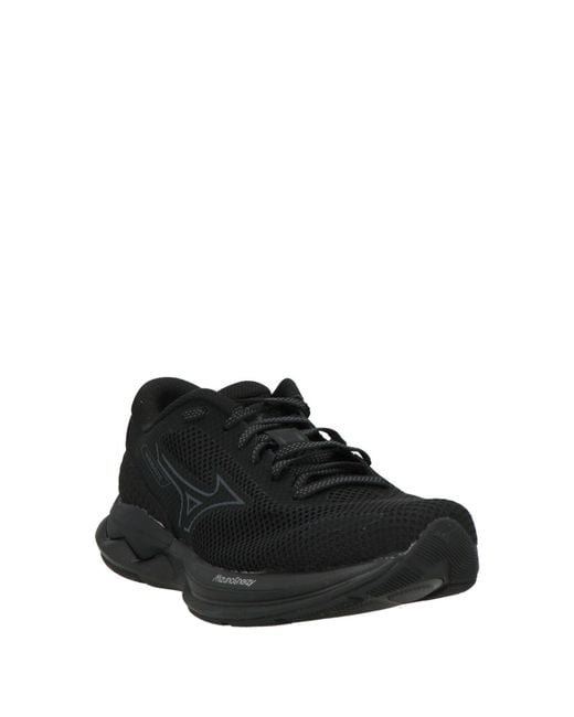 Mizuno Black Sneakers Textile Fibers, Synthetic Fibers for men